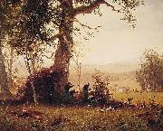 Albert Bierstadt Guerrilla_Warfare (Picket Duty In Virginia) oil painting